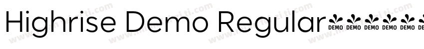 Highrise Demo Regular字体转换